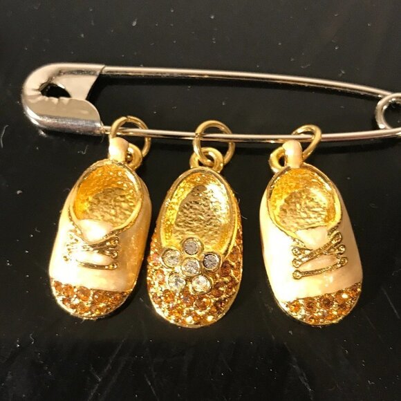 Firenza Baby Shoes 3 Shoe Charm Vtg Deadstock NWT Boy Girl Mothers day Gift Mom - Picture 2 of 5
